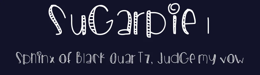 SugarPie1 — Display Font — thumbnail 2