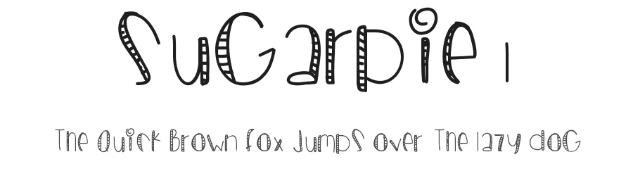 SugarPie1 — Display Font