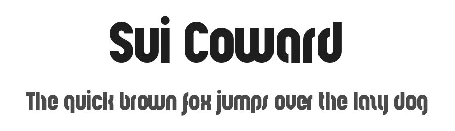 Sui Coward by NAL — Display Font