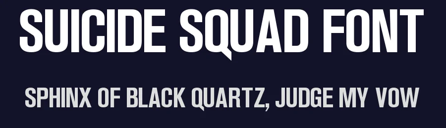 Suicide Squad Font — Display Font — thumbnail 2