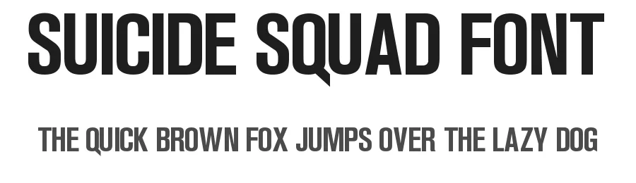 Suicide Squad Font — Display Font