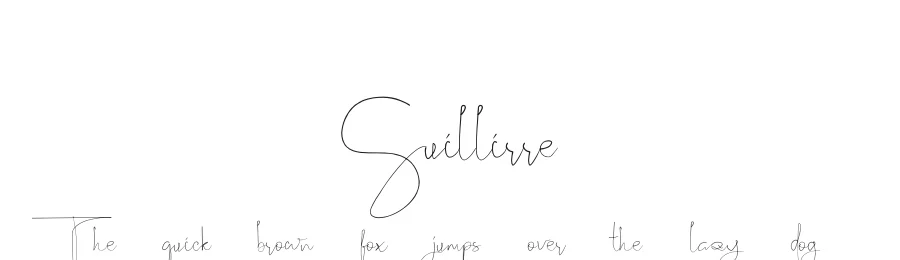 Suillirre — Display Font