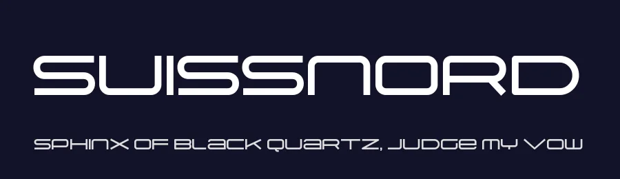 Suissnord — Display Font — thumbnail 2