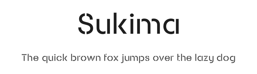 Sukima by Ryan Miglinczy — Display Font