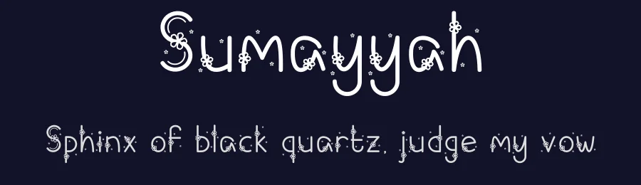 Sumayyah — Display Font — thumbnail 2