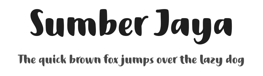 Sumber Jaya by Keithzo; Situjuh Nazara — Display Font