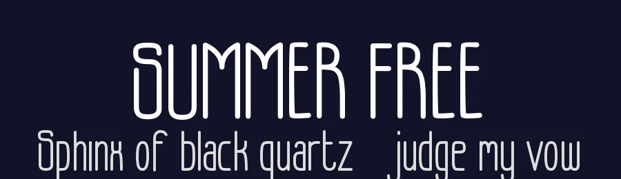 SUMMER FREE by Ipung — Display Font — thumbnail 2