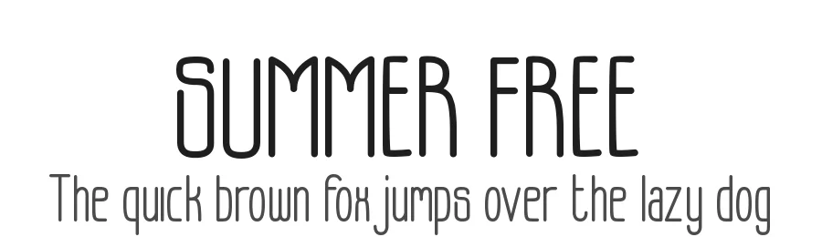 SUMMER FREE by Ipung — Display Font