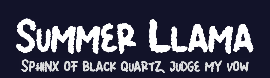 Summer Llama — Display Font — thumbnail 2