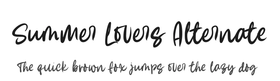 Summer Lovers Alternate by Muh Aswar by Azetype Studio — Display Font