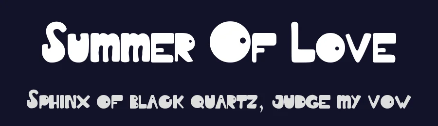 Summer Of Love — Display Font — thumbnail 2