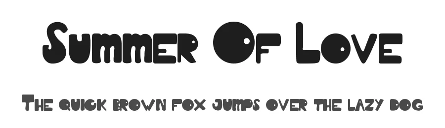 Summer Of Love — Display Font