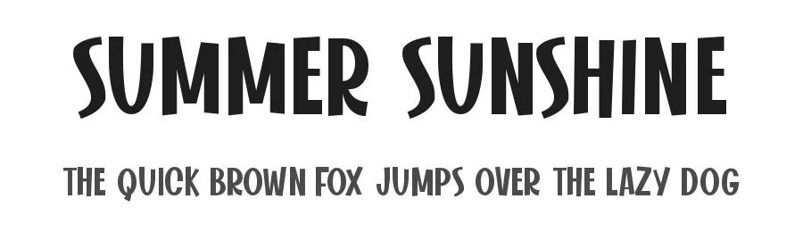 Summer Sunshine by Toni Dzulham — Display Font