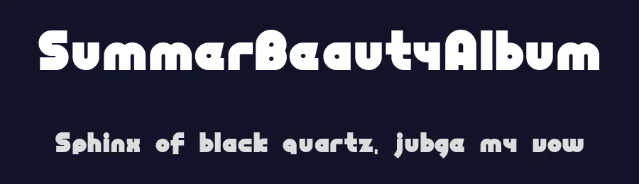 SummerBeautyAlbum — Display Font — thumbnail 2