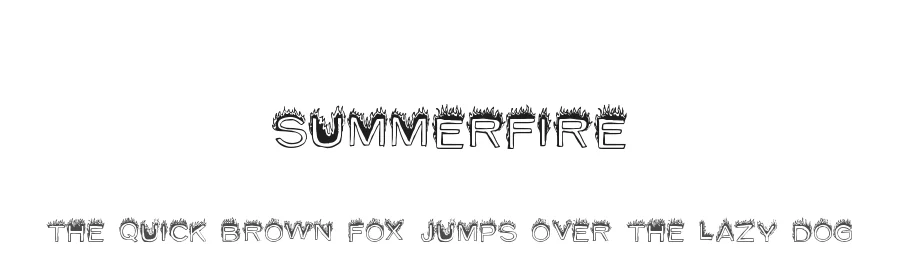 SummerFire by Xerographer Fonts Max Infeld — Display Font