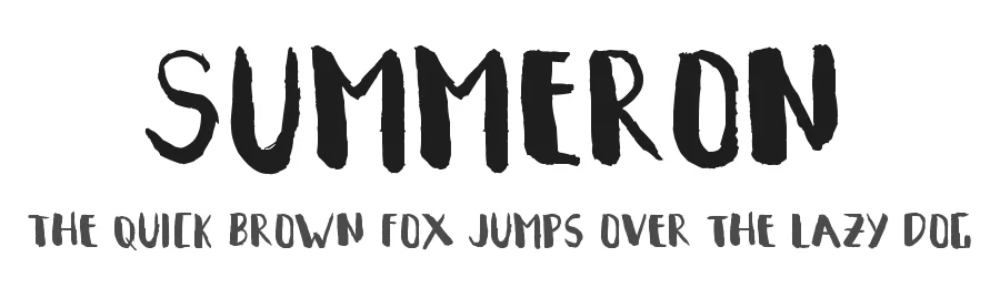 Summeron — Display Font