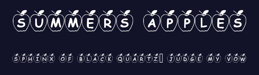 Summers Apples — Display Font — thumbnail 2