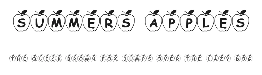 Summers Apples — Display Font