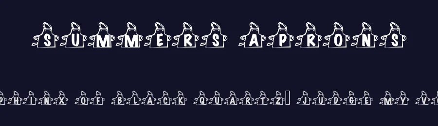 Summers Aprons — Display Font — thumbnail 2