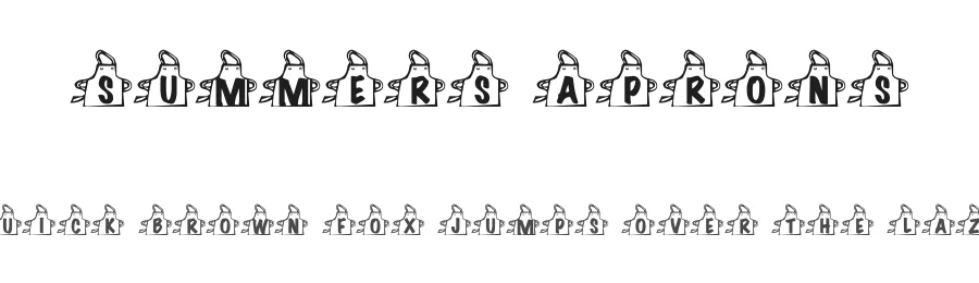 Summers Aprons — Display Font