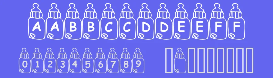 Summers Baby Bottles — Display Font — thumbnail 3