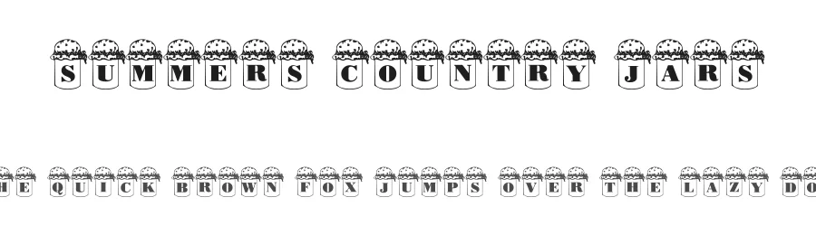 Summers Country Jars — Display Font