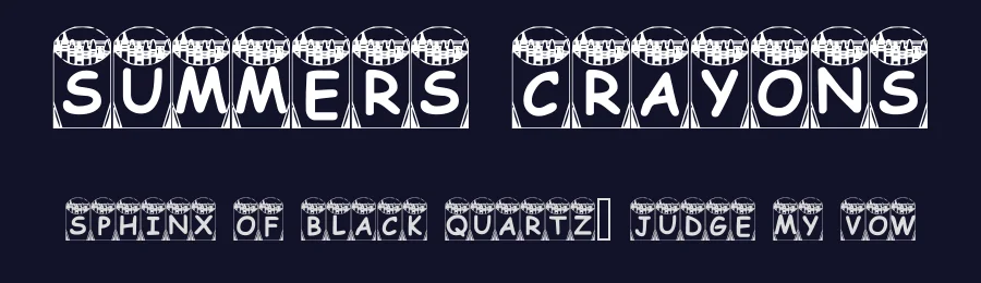 Summers Crayons — Display Font — thumbnail 2