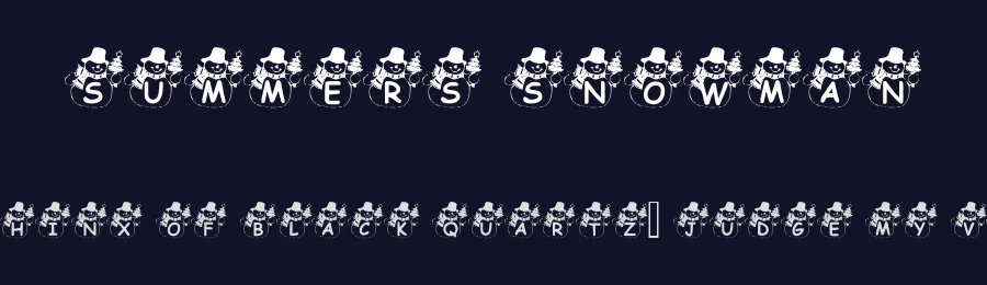 Summers Snowman — Display Font — thumbnail 2