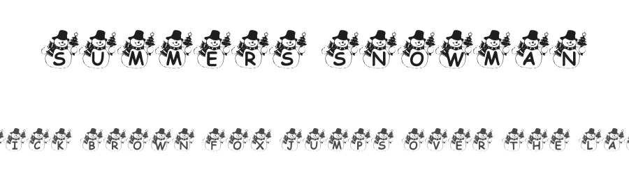 Summers Snowman — Display Font
