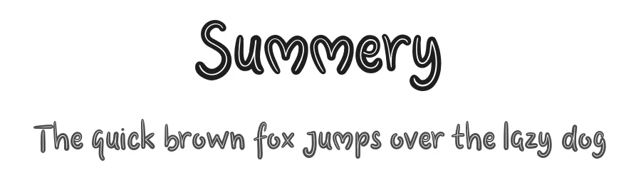 Summery by Heroglyphs — Display Font