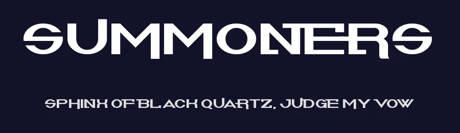 Summoners — Display Font — thumbnail 2