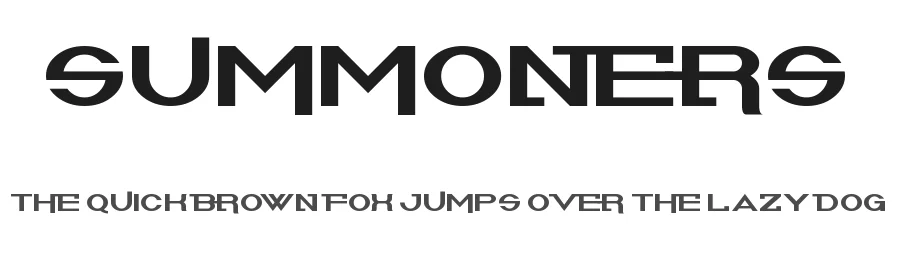 Summoners — Display Font