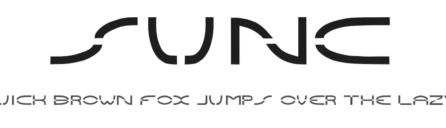 Sunc — Display Font