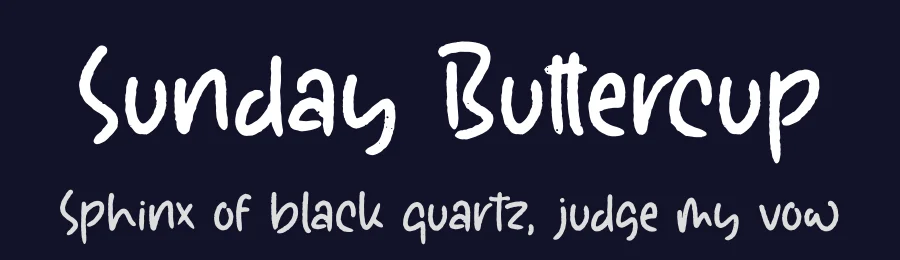 Sunday Buttercup by Heru Utama Putra — Script Font — thumbnail 2