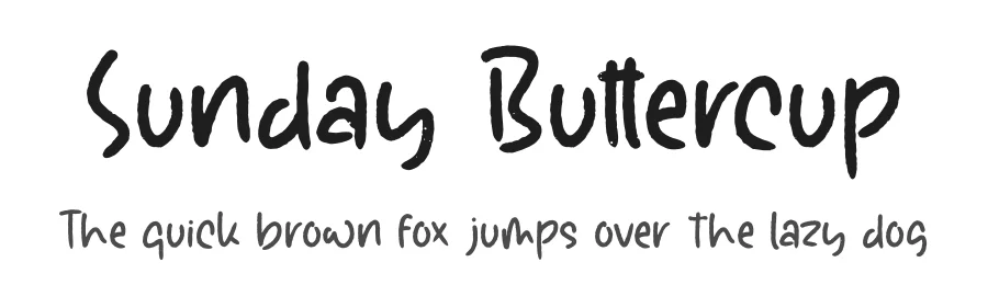 Sunday Buttercup by Heru Utama Putra — Script Font