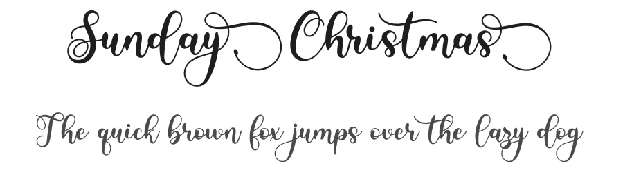 Sunday Christmas by Ainur Rofiq — Display Font