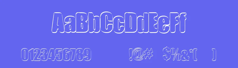 sunday funnies BoldOutline — Display Font — thumbnail 3