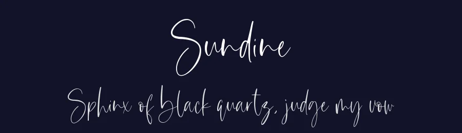 Sundine by Muhamad Yusron  Billah — Script Font — thumbnail 2