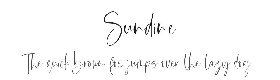 Sundine by Muhamad Yusron  Billah — Script Font