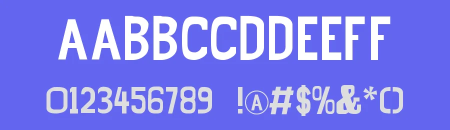 Sunflower Highway Sign Caps — Display Font — thumbnail 3
