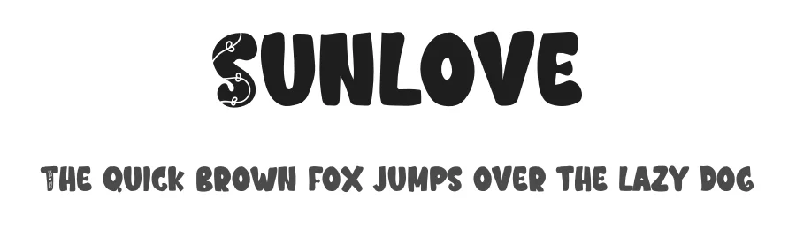 Sunlove by Nur Edi Prayitno — Display Font