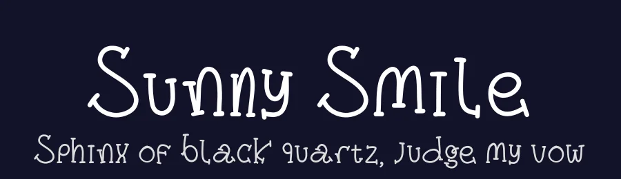 Sunny Smile by Giwidodo — Display Font — thumbnail 2