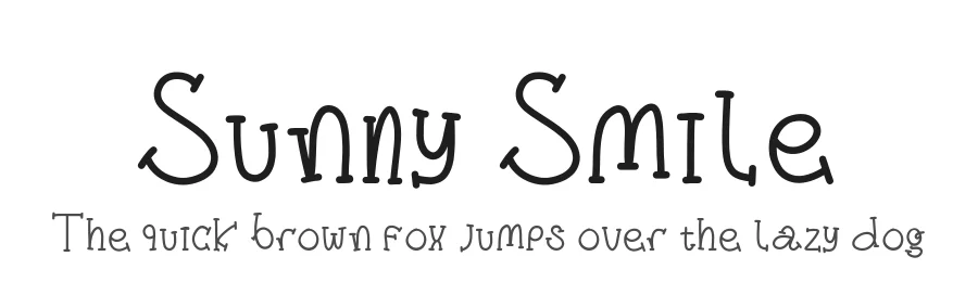 Sunny Smile by Giwidodo — Display Font