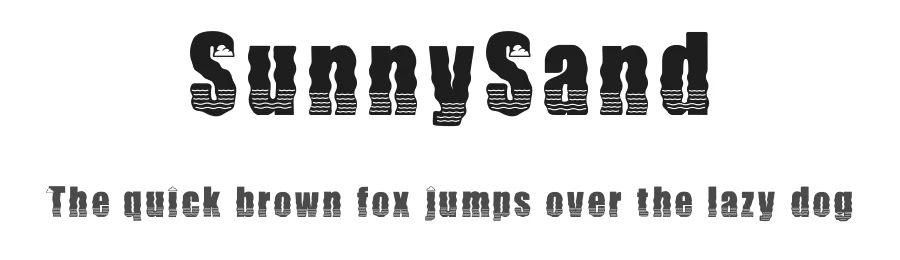 SunnySand — Display Font