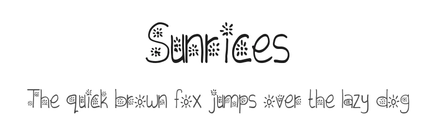 Sunrices by Oziel89 Studio — Display Font