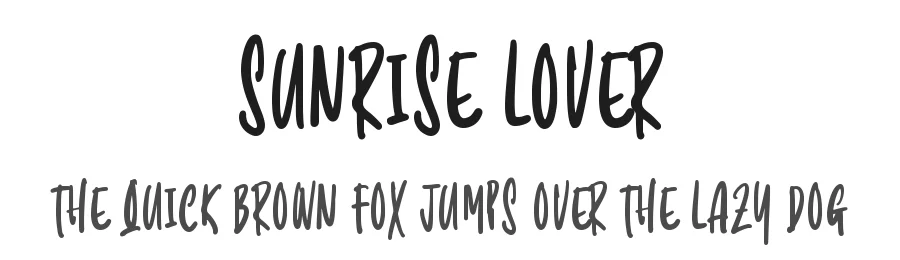 Sunrise Lover by Colllab Studio — Display Font