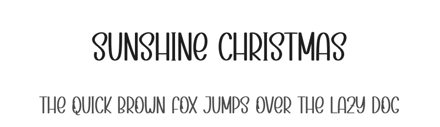Sunshine Christmas — Display Font