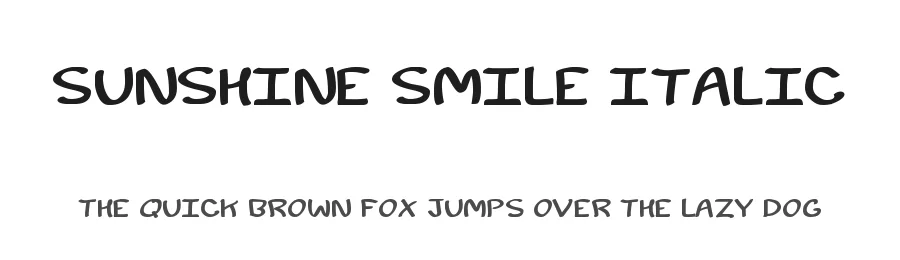 Sunshine Smile Italic by Joseph Dawson — Script Font