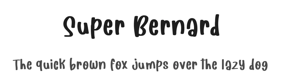Super Bernard by M Arif Dwi Prasetyo & Eko Nurcahyo — Sans Font