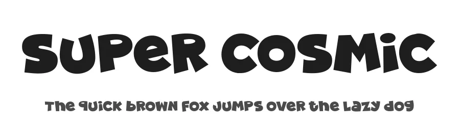 Super Cosmic — Display Font